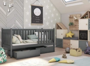 ALICJA 80x180 graphite children's bed Lano Furniture