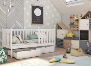 ALICJA 80x190 white children's bed Lano Furniture