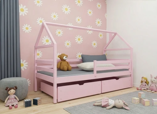 ARON 80x160 pink children's bed Lano Furniture