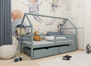 ARON 90x190 grey children's bed Lano Furniture