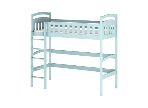 MIA 90x190 blue loft bed Lano Furniture