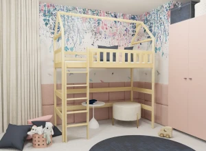 OTYLIA 90x190 pine loft bed Lano Furniture