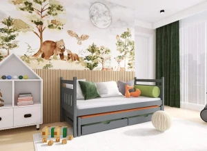 DANIEL 80x160 graphite bunk bed Lano Furniture