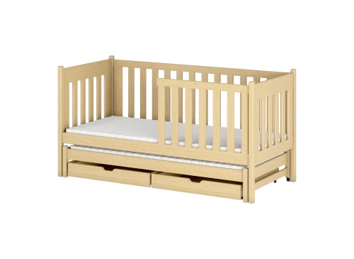 KAJA 80x200 popolová dvojitá výsuvná posteľ Lano Nábytok