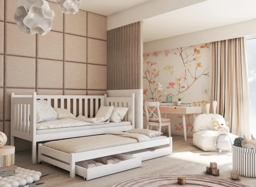 KAJA 80x200 popolová dvojitá výsuvná posteľ Lano Nábytok