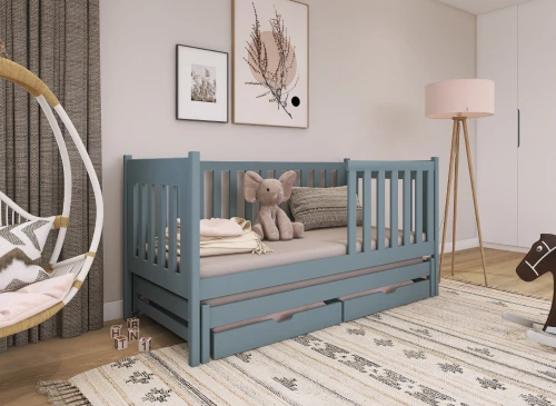 KAJA 90x180 grey bunk bed Lano Furniture