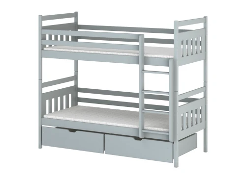 ADAŚ 90x190 grey bunk bed Lano Furniture