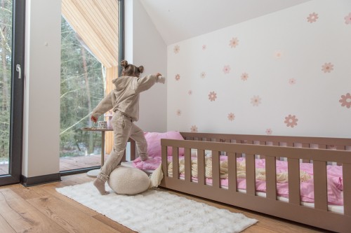 BELLA 90x190 mliečna čokoláda detská jednolôžková posteľ Lano Nábytok