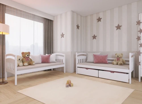 GABI 80x170 Biela poschodová posteľ Lano Nábytok