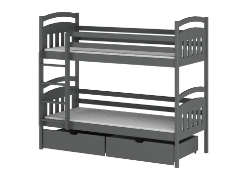 GABI 80x180 graphite bunk bed Lano Furniture