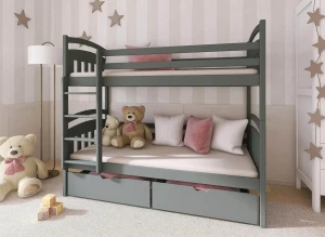 GABI 90x180 graphite bunk bed Lano Furniture