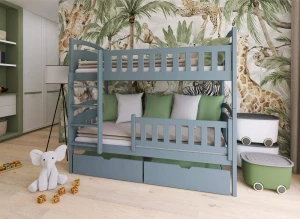 IGNAŚ 80x170 grey bunk bed Lano Furniture