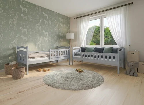 IGNAŚ 80x170 grey bunk bed Lano Furniture