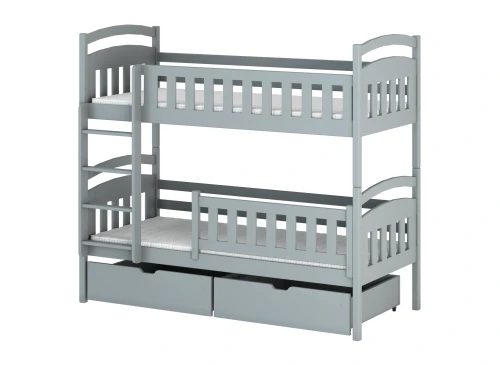 IGNAŚ 80x190 grey bunk bed Lano Furniture