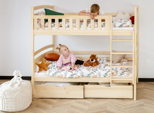 IGNAŚ 90x180 borovica poschodová posteľ Lano Nábytok
