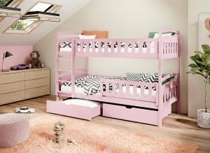 IGNAŚ 90x200 pink bunk bed Lano Furniture