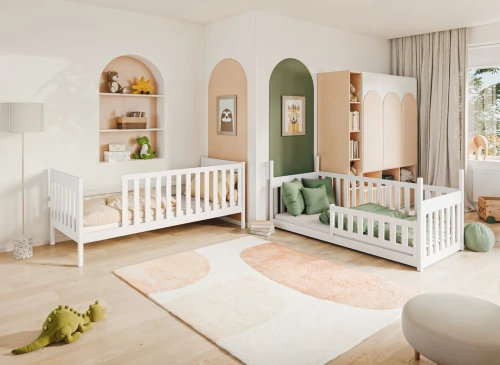 KONRAD 90x180 pink bunk bed Lano Furniture