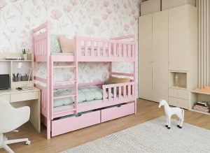 MONIKA 90x180 pink bunk bed Lano Furniture