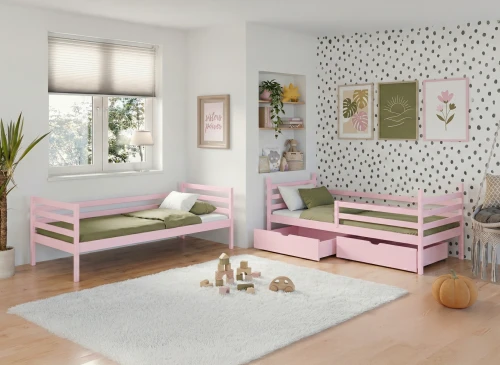 NEMO 80x170 pink bunk bed Lano Furniture