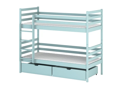 NEMO 80x190 Modrá poschodová posteľ Lano Nábytok