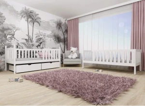 MICHALINA 80x200 Modrá poschodová posteľ Lano Nábytok