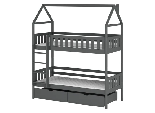 GAJA 90x200 graphite bunk bed Lano Furniture