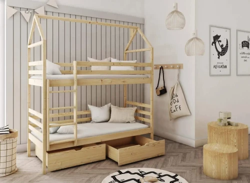 ALEX 80x180 pine bunk bed Lano Furniture