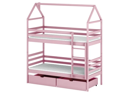 ALEX 90x180 pink bunk bed Lano Furniture