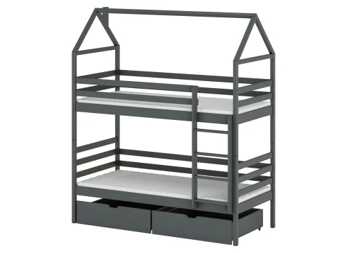 ALEX 90x190 graphite bunk bed Lano Furniture