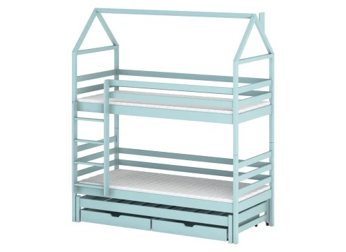 DALIA 80x160 blue house bunk bed Lano Furniture
