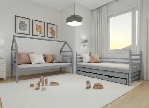 DALIA 80x190 grey house bunk bed Lano Furniture