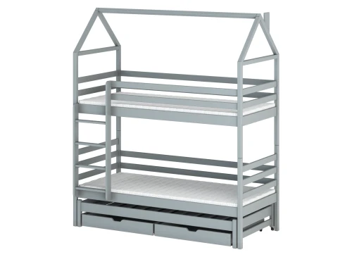 DALIA 90x200 grey house bunk bed Lano Furniture
