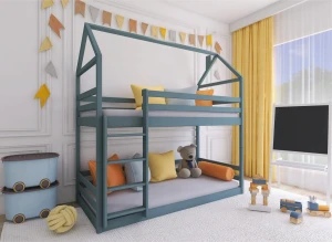 AXEL 80x180 grey house bunk bed Lano Furniture