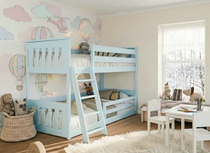 KEVIN 90x200 blue bunk bed Lano Furniture