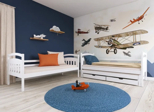 ALAN 80x170 Biela poschodová posteľ Lano Nábytok