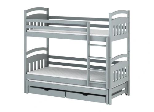 ALAN 80x180 grey bunk bed Lano Furniture