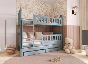BLANKA 80x180 grey bunk bed Lano Furniture