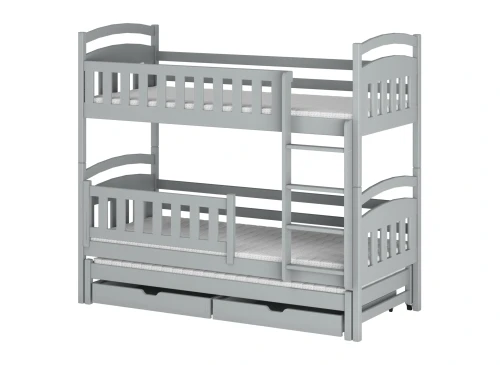 BLANKA 80x200 grey bunk bed Lano Furniture