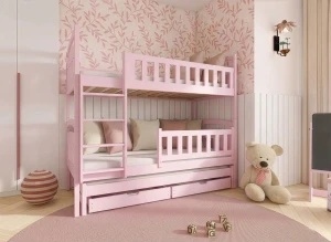 BLANKA 90x190 pink bunk bed Lano Furniture
