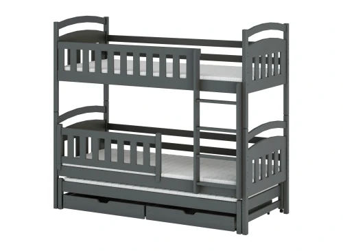 BLANKA 90x200 graphite bunk bed Lano Furniture