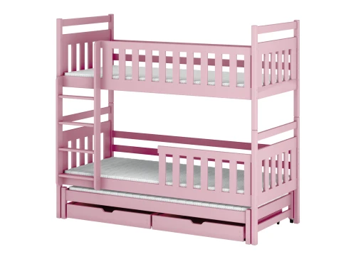 KLARA 80x170 pink bunk bed Lano Furniture