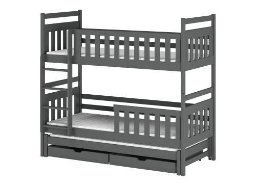 KLARA 90x180 graphite bunk bed Lano Furniture