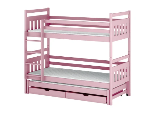 SEWERYN 80x160 pink bunk bed Lano Furniture