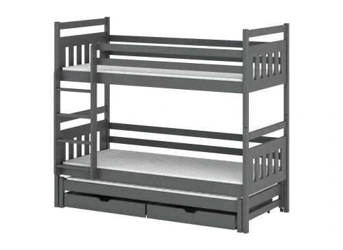SEWERYN 80x170 graphite bunk bed Lano Furniture