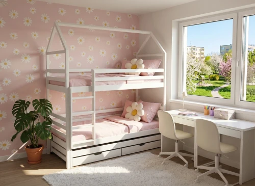 DALIA 90x200 Biela poschodová posteľ domček Lano Nábytok