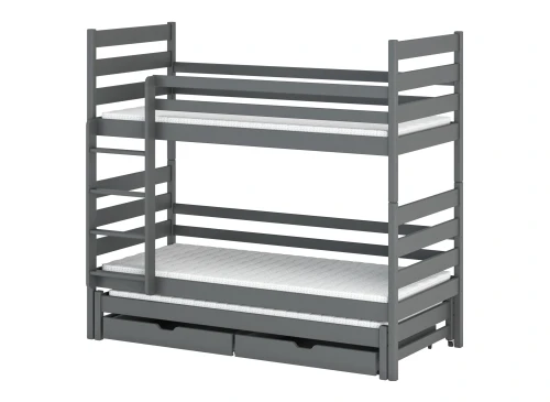 TOMI 90x180 graphite bunk bed Lano Furniture