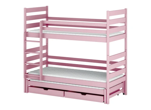 TOMI 90x190 pink bunk bed Lano Furniture