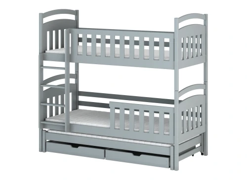 VIKI 80x180 grey bunk bed Lano Furniture