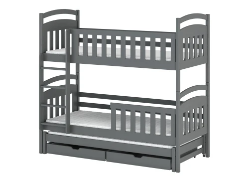 VIKI 90x180 graphite bunk bed Lano Furniture