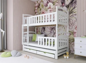 VIKI 90x190 white bunk bed Lano Furniture